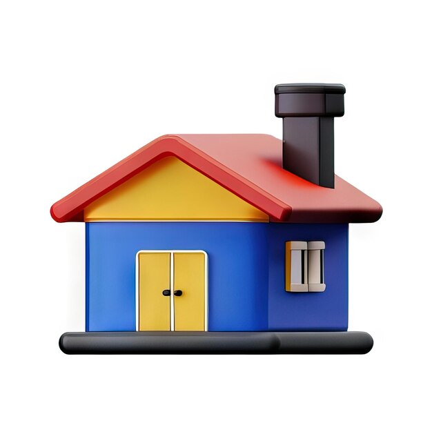 3D House Icon Illustration