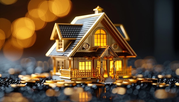 3d house icon UHD Wallpaper