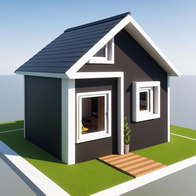 3d house illustration