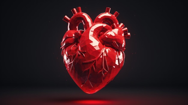 3D Human Heart super realistisch