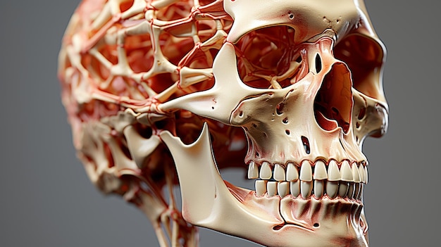 Photo 3d human skeleton photo