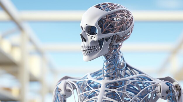 3d human skeleton photo