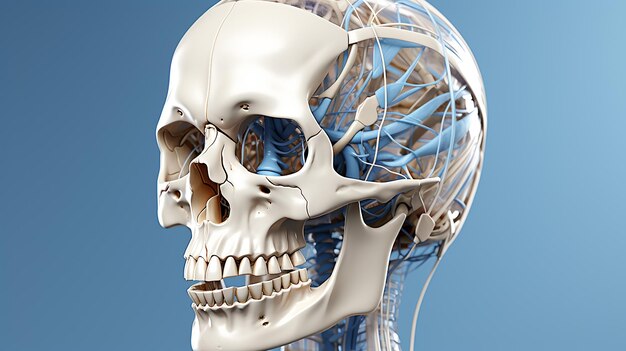 Photo 3d human skeleton photo