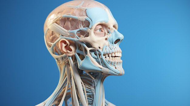 Photo 3d human skeleton photo