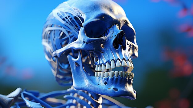 3d human skeleton photo