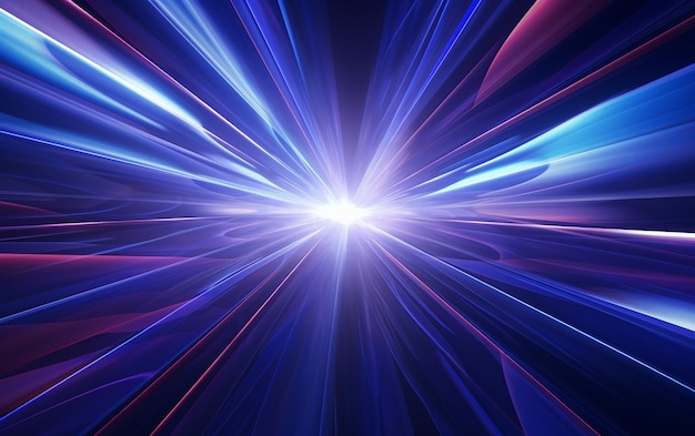 3D Hyperspace Background with Warp Tunnel Effect