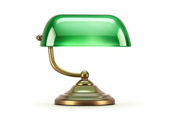 3D Icon of a Banker39s Lamp