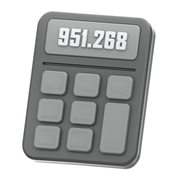 3d icon Calculator 3d illustration 3d element 3d rendering