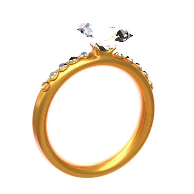 3d icon Diamond Ring 3d illustration 3d element 3d rendering Graphic Elements design element