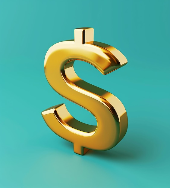 3D icon of a dollar sign representing return on investment and financial success in marketing