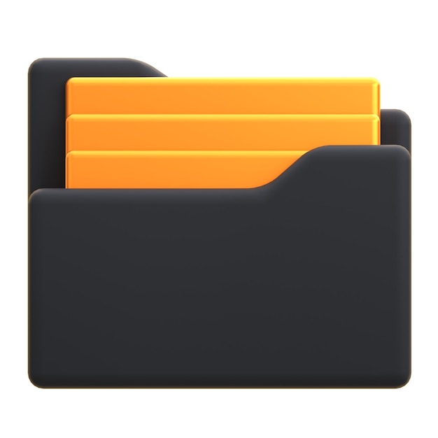 3d-icon File 3d-illustratie 3d-element 3d-rendering Grafische elementen ontwerpelement