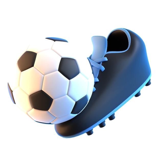 3d icon football 3d illustration 3d element 3d rendering graphic elements design element
