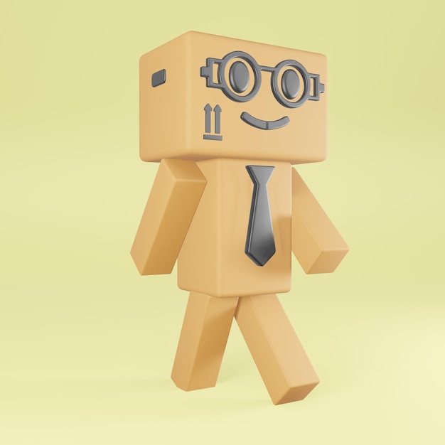 3d icon happy life