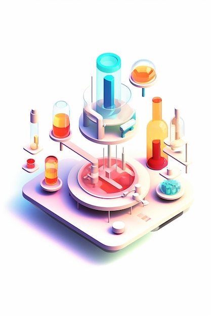 3D icon of medical industry