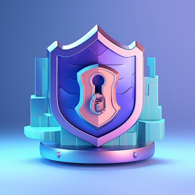 3d icon symbolizing security and protection