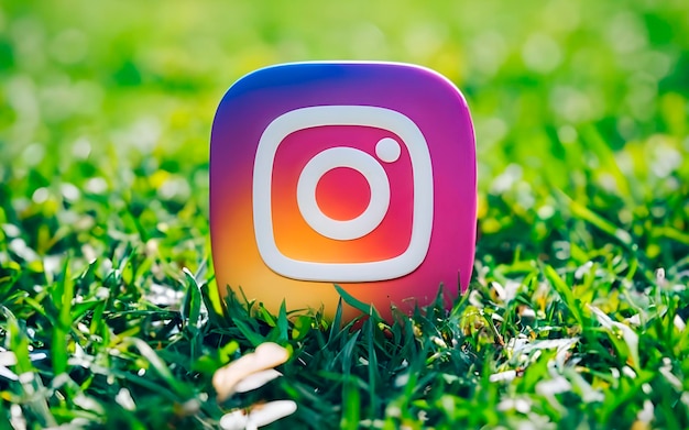 3D-icone van het Instagram-logo