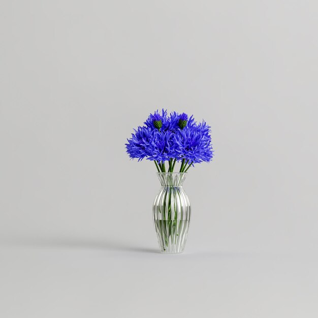 3d illustratie bloemenvaas decoratie geïsoleerd op een witte achtergrond