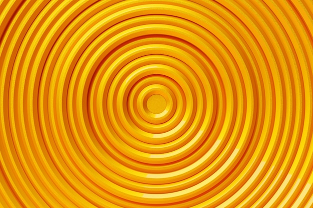 3D-illustratie geel futuristische en creatieve geometrische patronen behang trendy gradiënt vormen compositie kleurrijke halftone gradiënten
