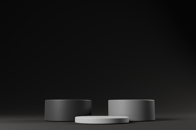 3d illustratie minimalisme podiumscène voor productweergave op 3D-rendering
