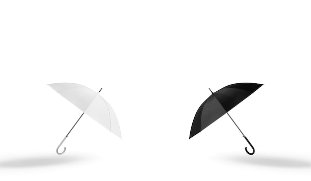 3D illustratie Paraplu die op witte achtergrond wordt geïsoleerd
