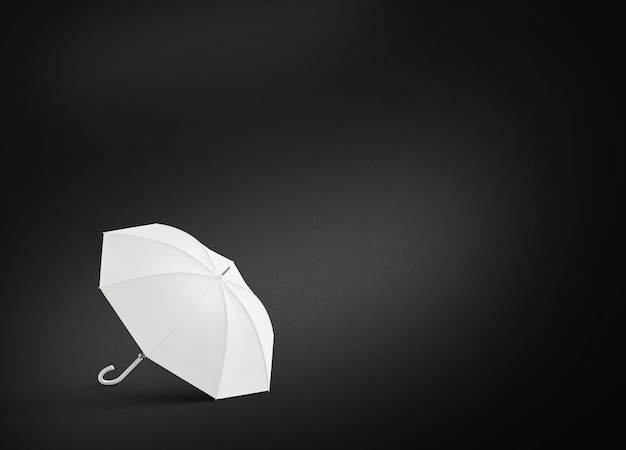 3D illustratie Paraplu geïsoleerd op zwarte achtergrond