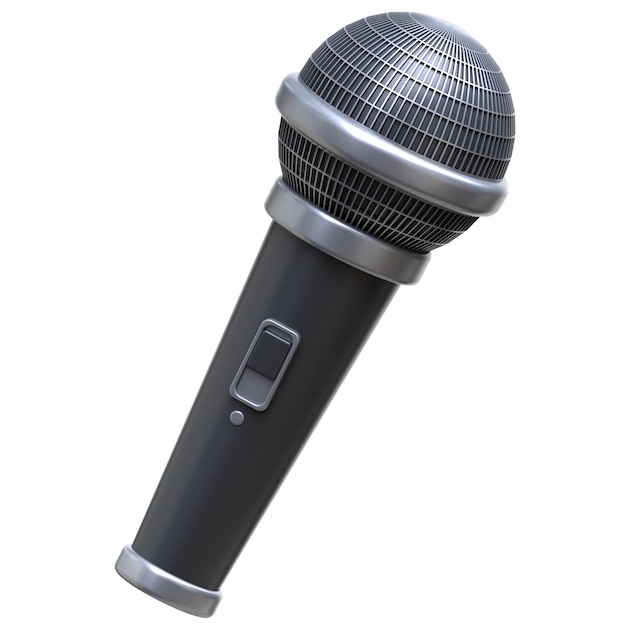 3D illustratie rendering pictogram microfoon audio hardware