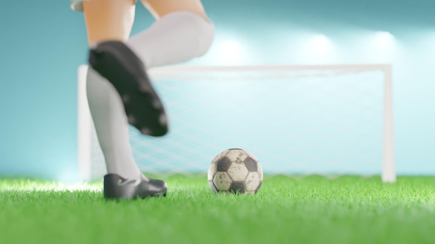 3D illustratie sport achtergrond