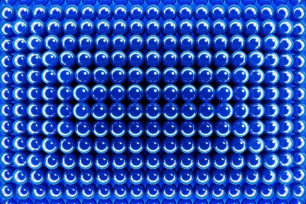 3d illustratie van blauwe ballenSet van ballen op monocrome achtergrondpatroon Geometrie background