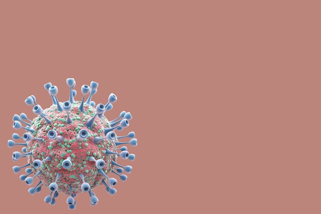 3D illustratie van coronavirus situatie