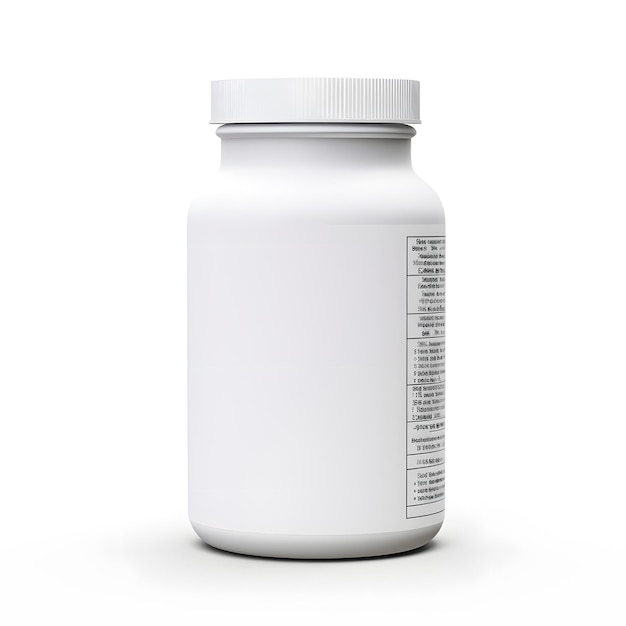 3D-illustratie van de verpakking van medicijnsuppe witte verpakkingszak winkelmodel productdemonstratie