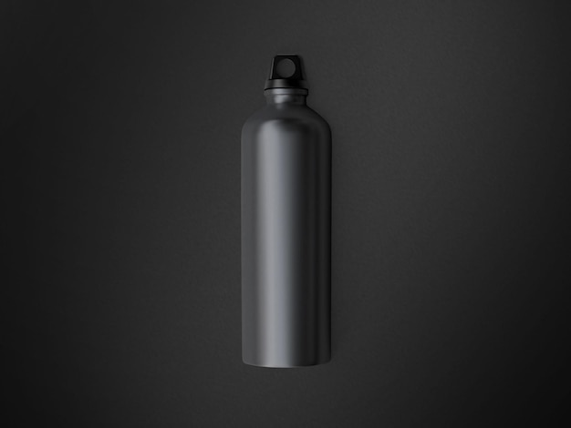 3D-illustratie van een geïsoleerde mock-up van een thermobottel