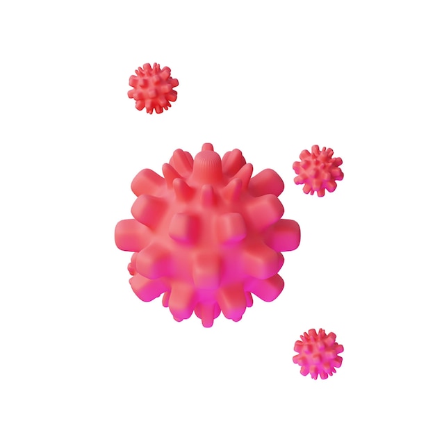 3D-illustratie van het coronavirus