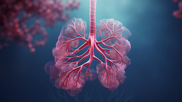 3D-illustratie van het medische concept Lungs