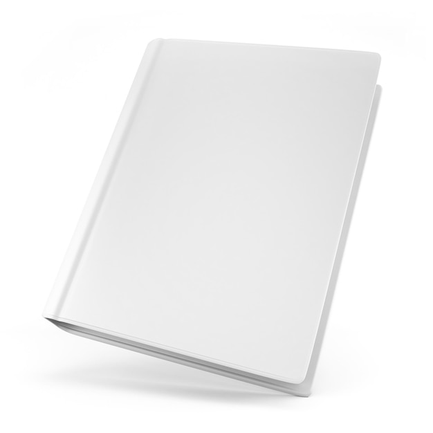 3d illustratie van lege witte notebook