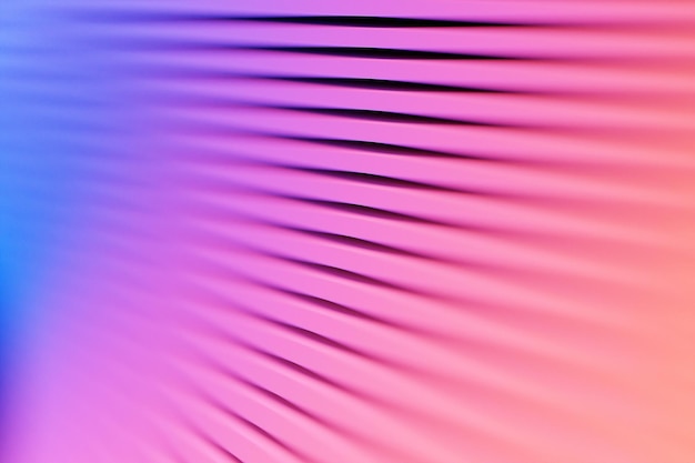 3d illustratie van roze gloeiende kleurenlijnen. Technologie geometrie achtergrond.