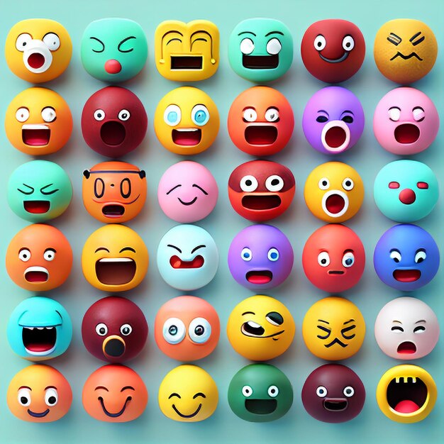 Foto 3d illustratie van smiley emoticon van wereld emoji dag