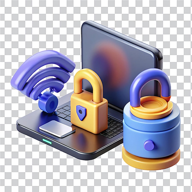3d-illustratie Zender mobiele WiFi