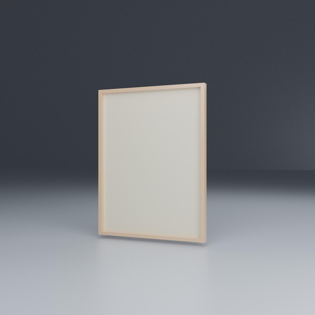 3D-illustratienotitie of afbeeldingsframe-item met hoogwaardige render