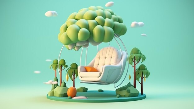 3d illustration about world mental health day