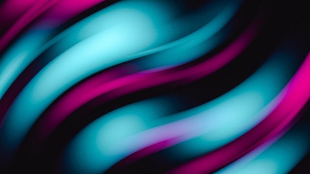 3D Illustration Abstract background with colorful gradient waves