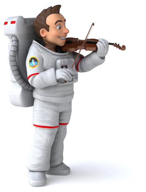 3D Illustration of an astronaut  volonist