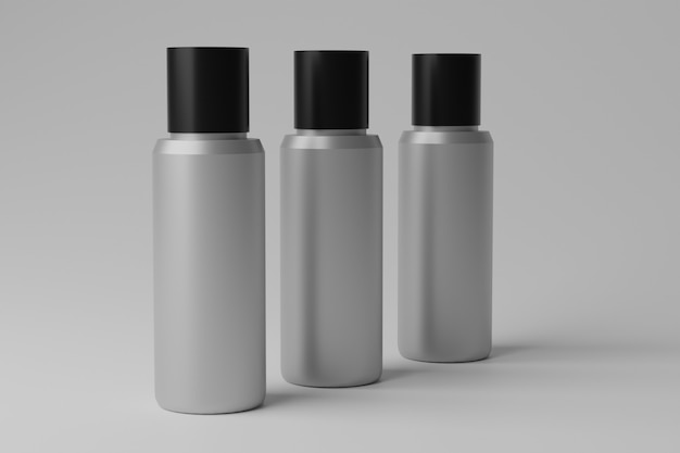 3D Illustration Blank Bottle 