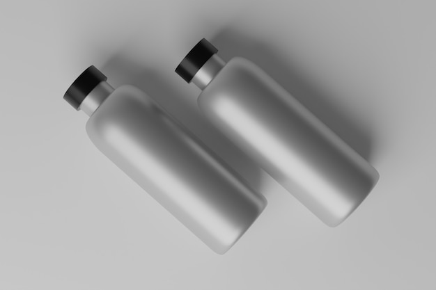 3D Illustration Blank Bottle 