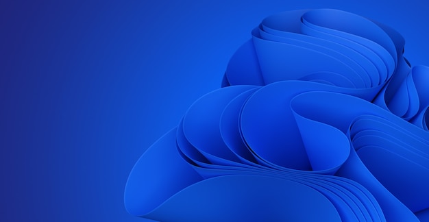 3D illustration Blue Abstract Background wallpaper