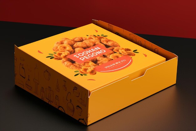 3D Illustration of a box of product