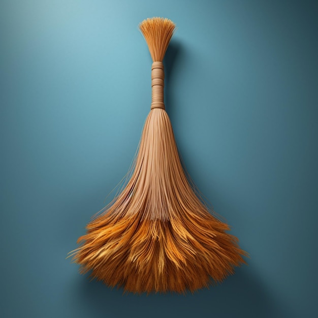 Photo 3d illustration of broom shape