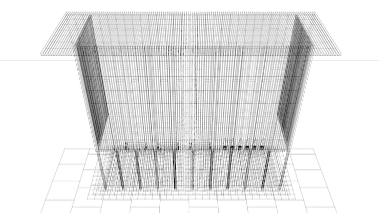 Photo 3d illustration of building project