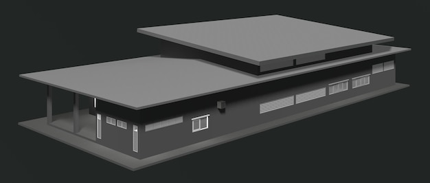建築プロジェクトの3Dイラスト