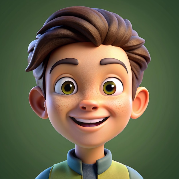 Photo 3d illustration of cartoon character avatar or profile