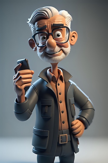 3d illustration character